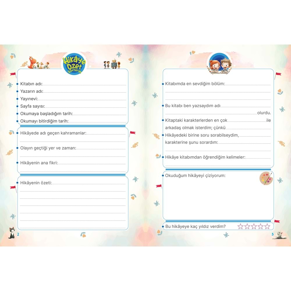 2. Sınıf , 3. sınıf Hikâye Kitaplarımız + Hikaye Özet Defterim