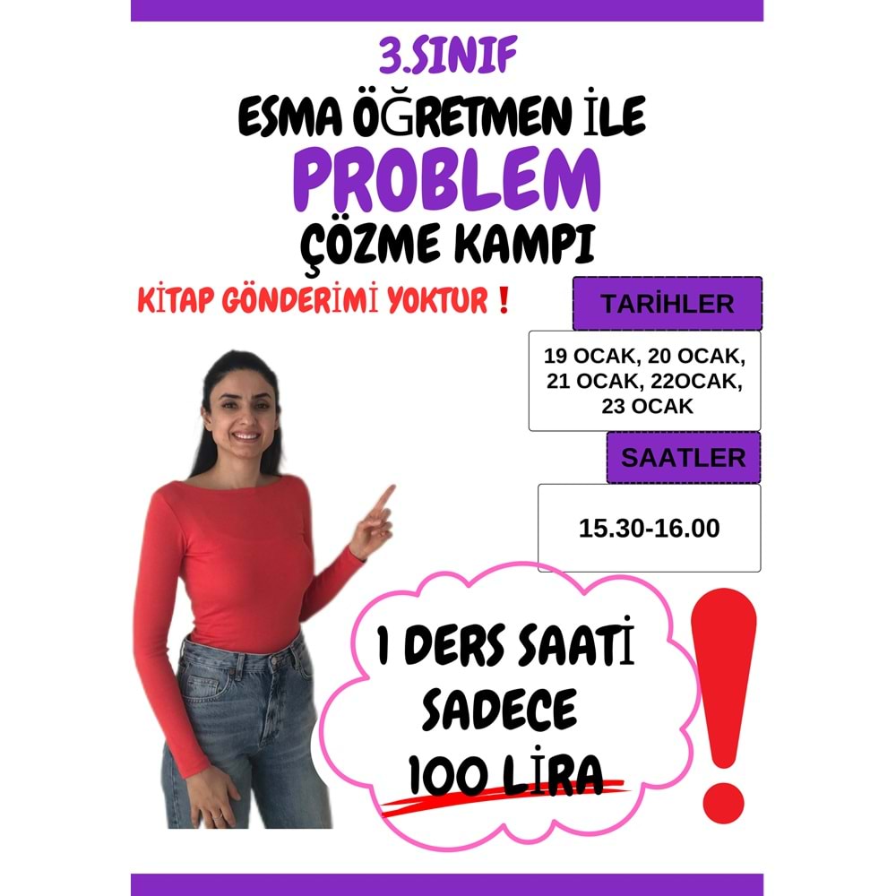 3. Sınıf 25 Problem Çözme Kampı