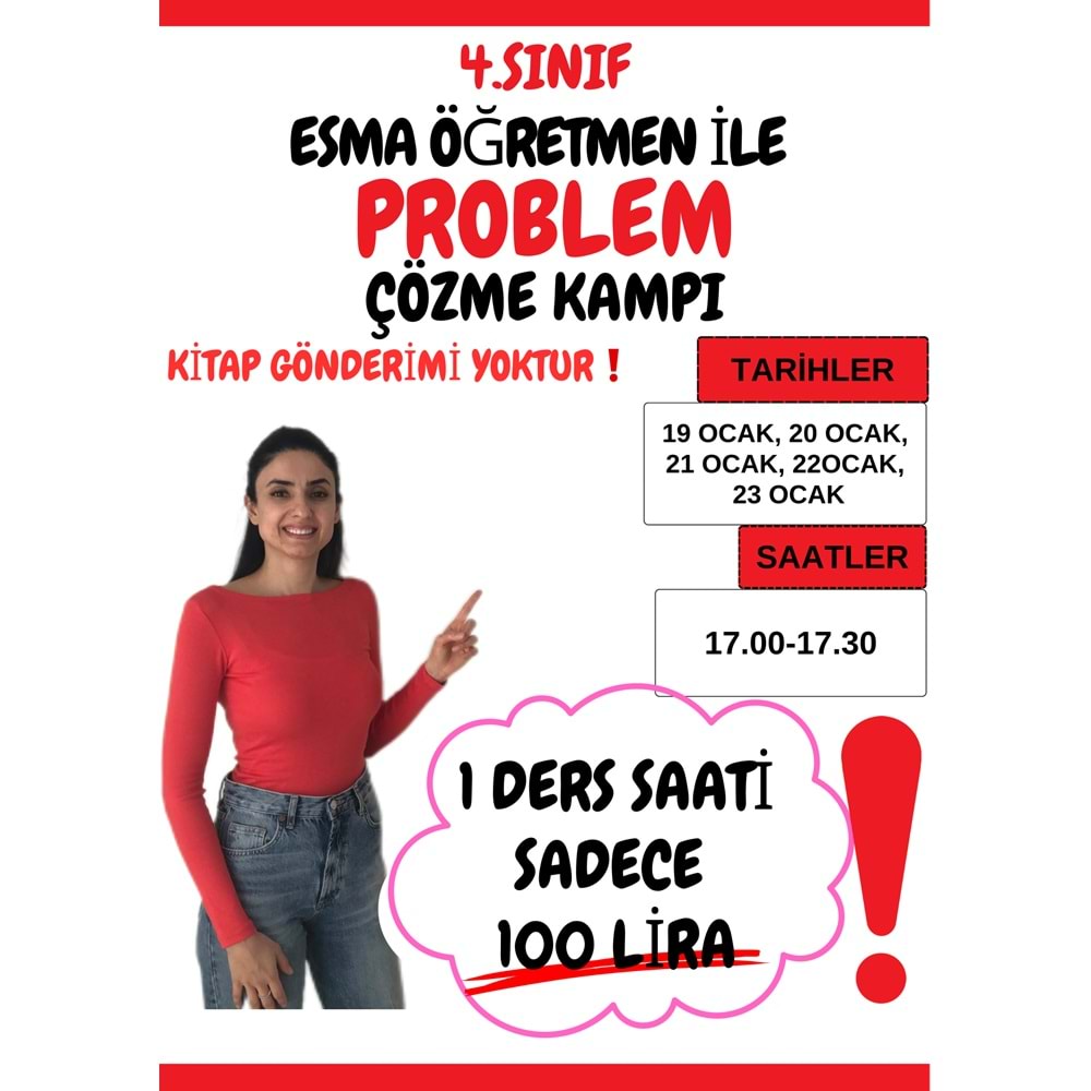 4. Sınıf 25 Problem Çözme Kampı