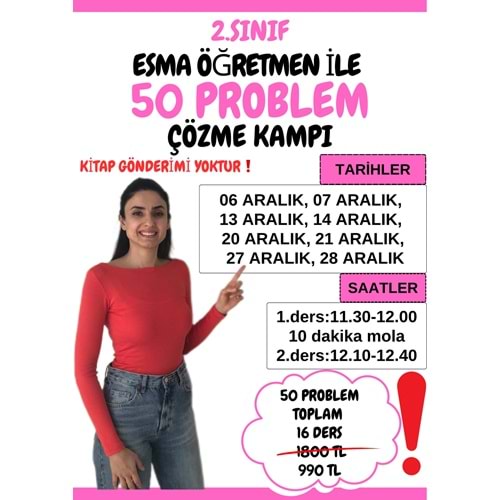 2. Sınıf 50 Problem Çözme Kampı
