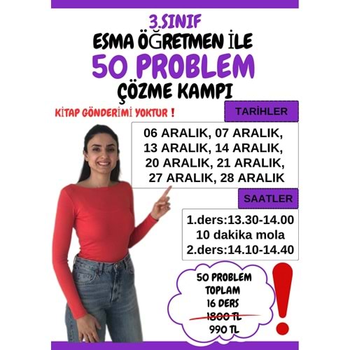 3. Sınıf 50 Problem Çözme Kampı
