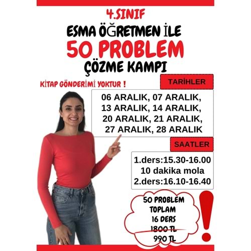 4. Sınıf 50 Problem Çözme Kampı