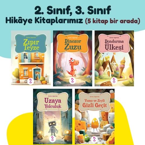 2. Sınıf , 3. sınıf Hikâye Kitaplarımız (5 Kitap Bir Arada)