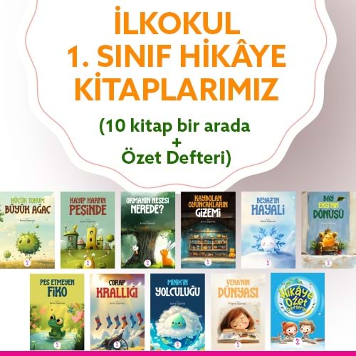 1. sınıf 10 lu Hikaye Kitabı + Hikaye Özet Defterim
